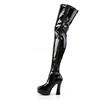 Pleaser - ELECTRA3000Z Bottes cuissardes à plateforme - Noir Product image